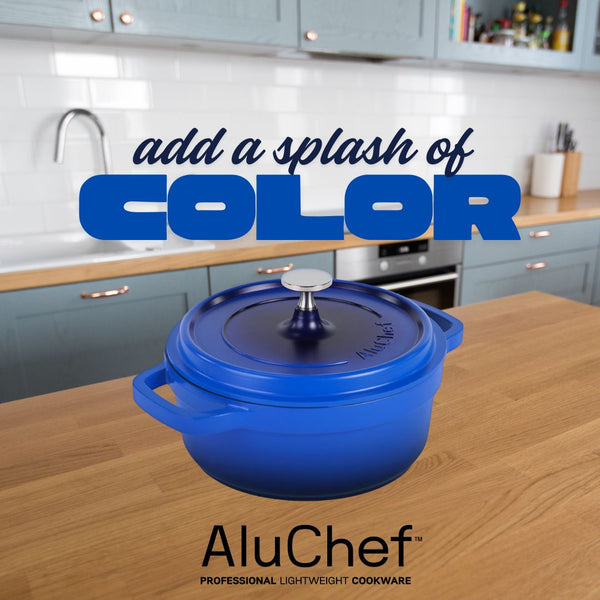 Find Your Perfect Match: AluChef Casserole Pots Now in 5 Gorgeous Colours